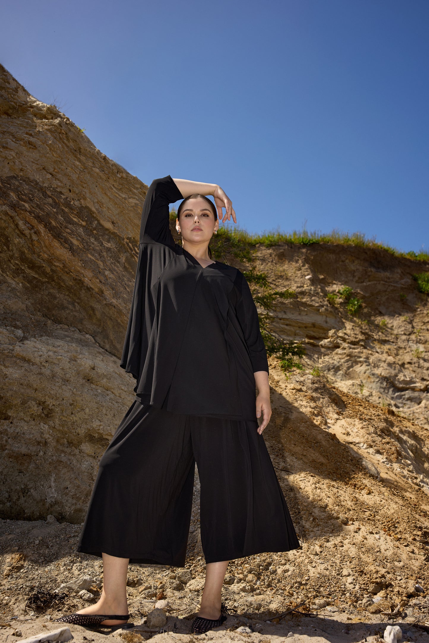 Byxa med vida ben från Wasabi W20388